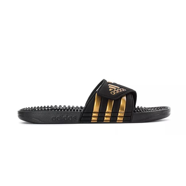 Adidas Adissage Black/Gold Metallic