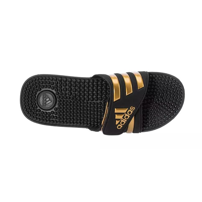 Adidas Adissage Black/Gold Metallic