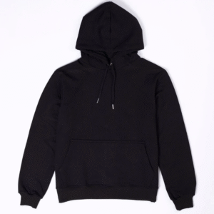 Polera Basica Negra C/capucha